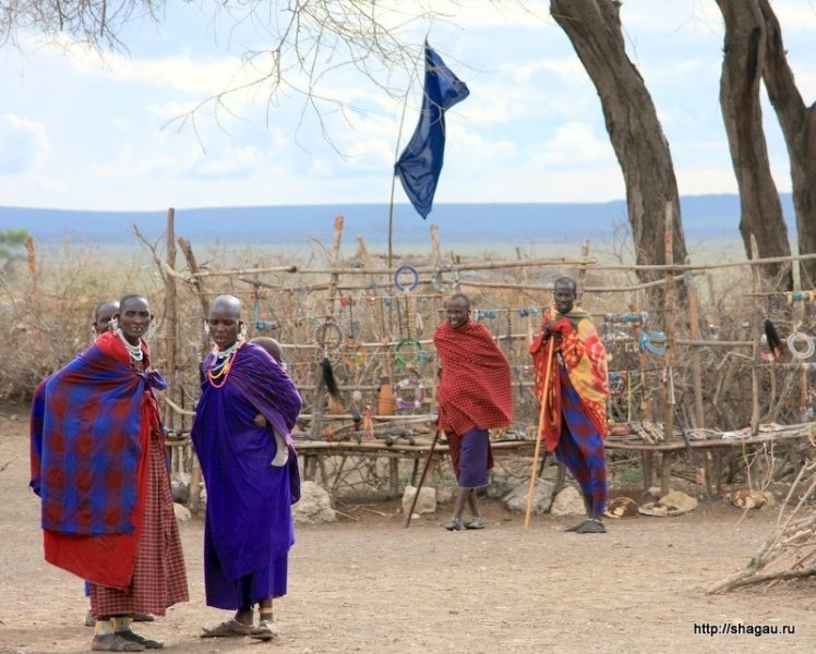 Колоритная Танзания: деревня масаев фотография 4