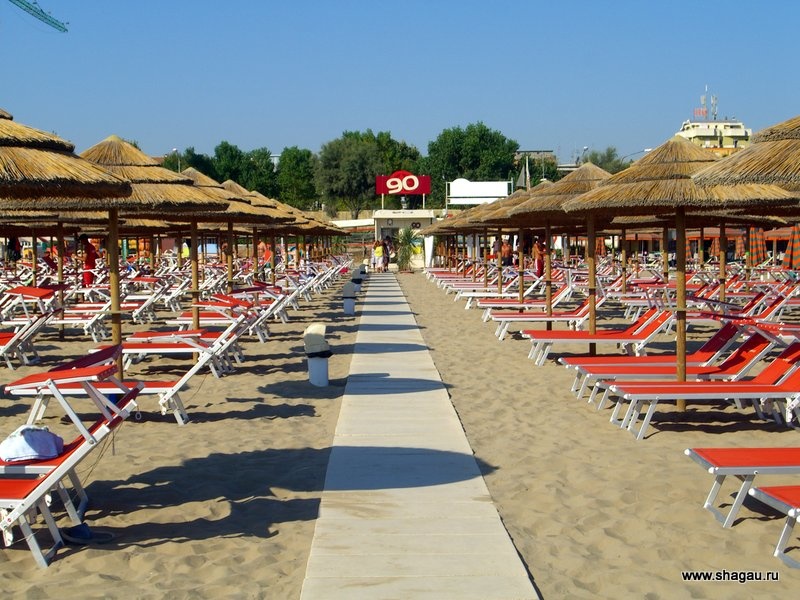 Платные пляжи Римини