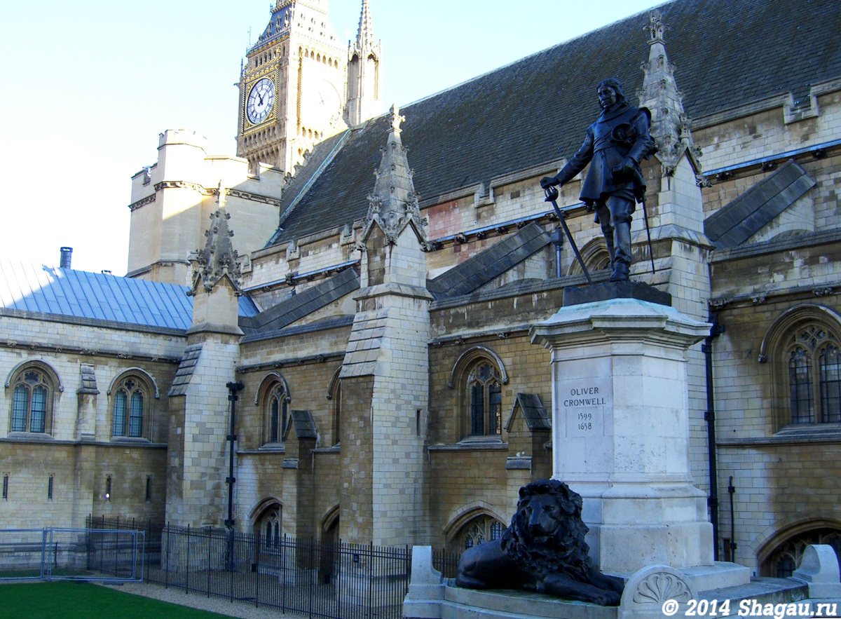 Лондон. Памятник Оливеру Кромвиллю