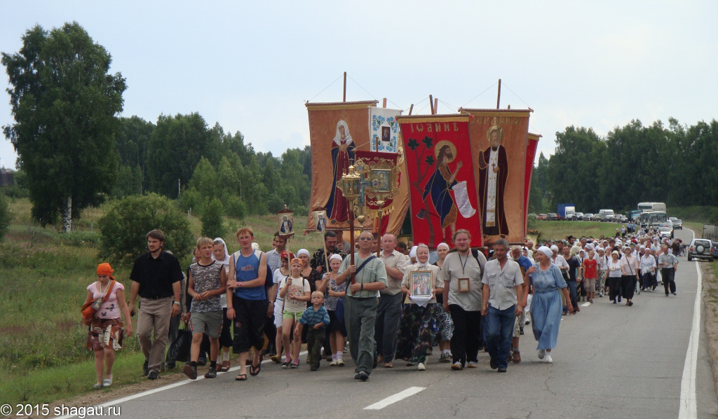 Крестный ход по всей Нижегородской области в честь праздника Серафима Саровского