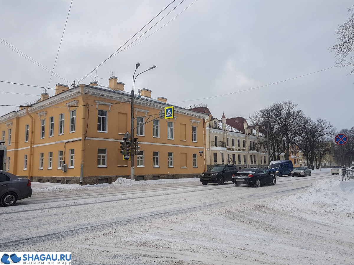 Город Петергоф зимой