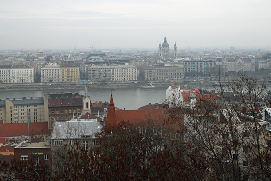 Пасмурный зимний день в Будапеште