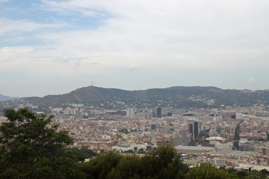 Вид на Барселону с высоты птичьего полета