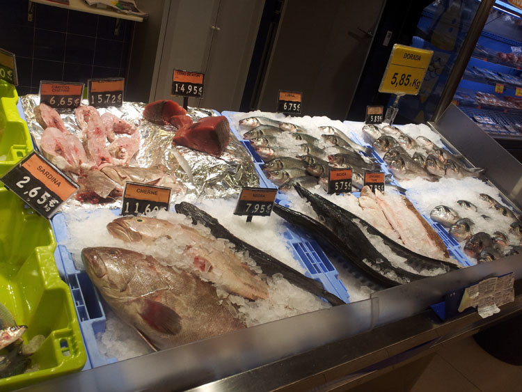 Цены на морепродукты на Канарских островах