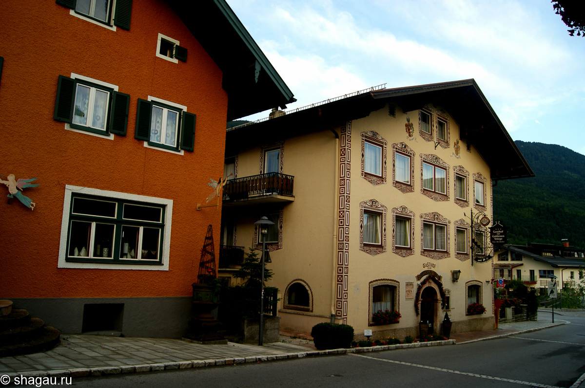 австрийская деревня в Альпах